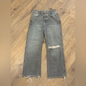 Zara Washed Gray Jeans Size 2 - 100% Cotton